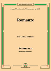 Romanze,for Cello and Piano P.O.D cover